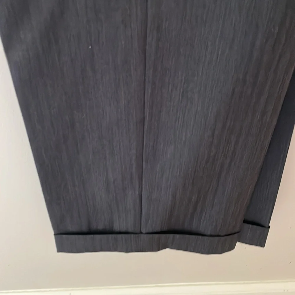 Jos A Bank Wool 2 Button 2 Piece Men's Suit 43L Dark Grey Stripe 38 x 31